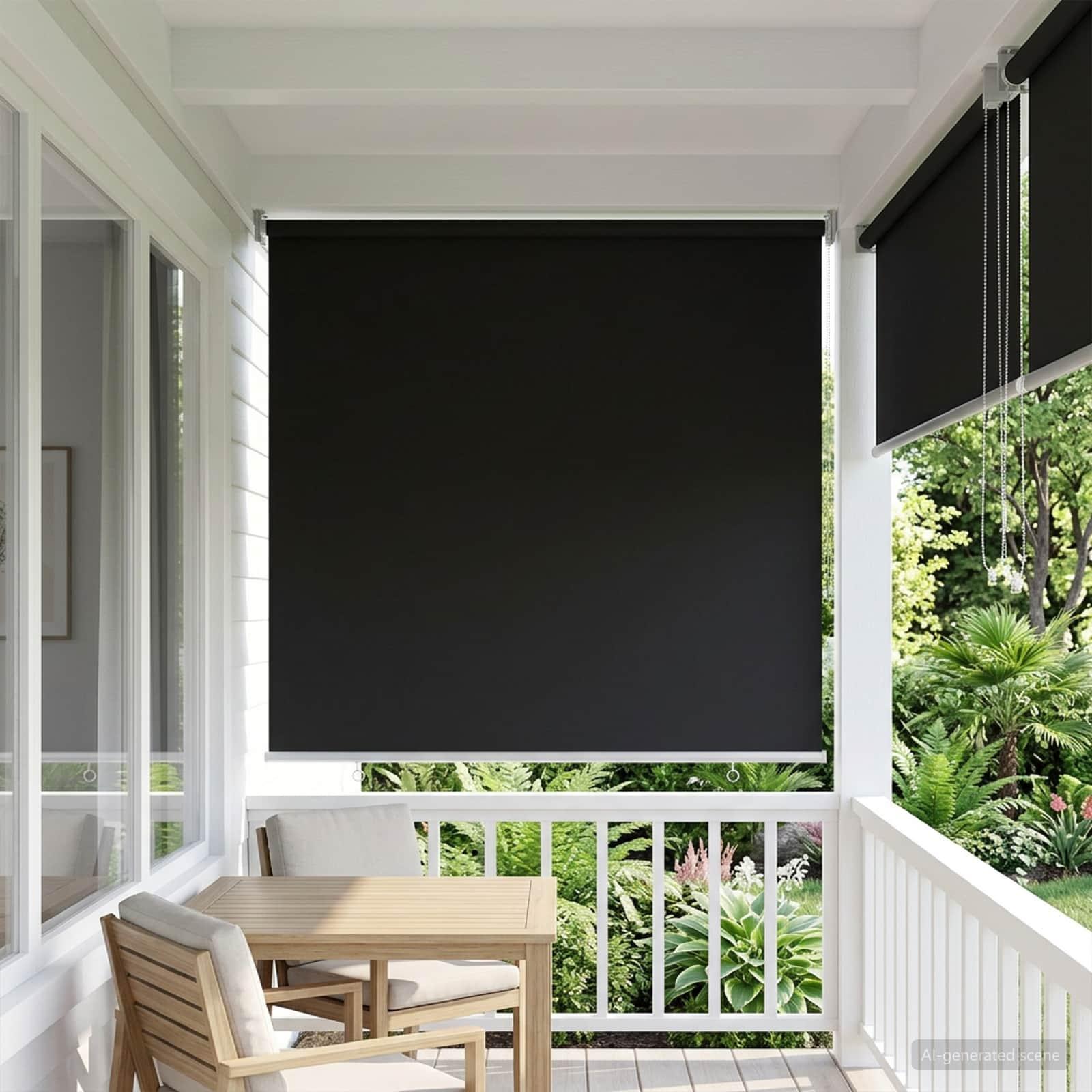 Rullegardin UV-beskyttelse Antracit 60 x 230 cm Polyester