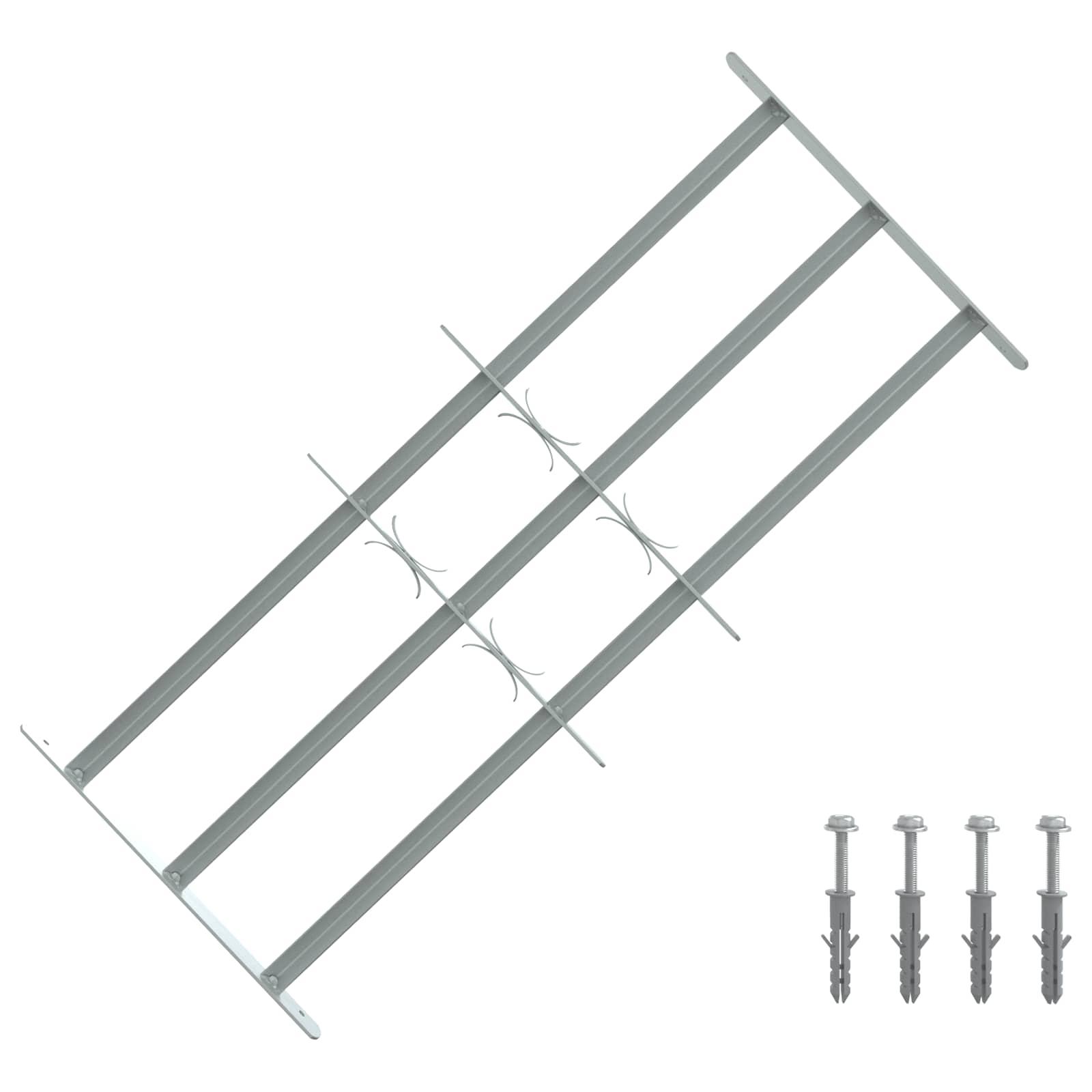 Sikkerhedsrist til vinduer med 3 tværstænger 3 stk 630-1140 mm