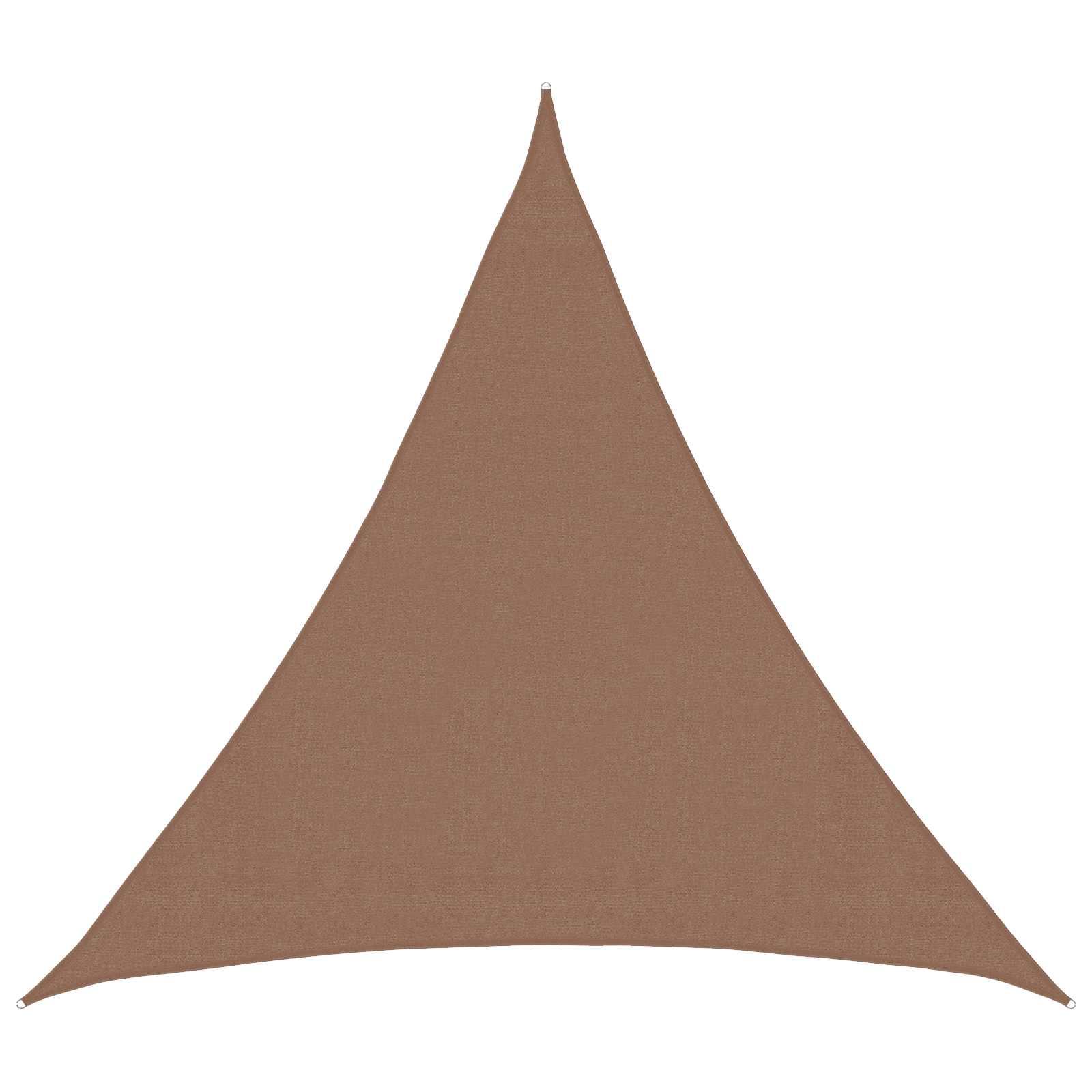 Solsejl Gråbrun 2 x 2 x 2 m HDPE