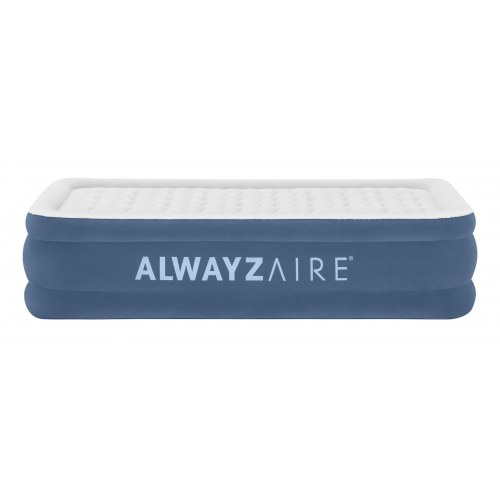 Bestway AlwayzAire luftmadras - Twin enkeltmadras med indbygget dobbeltpumpe, 191 × 97 × 46 cm