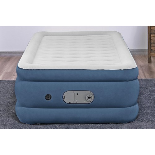 Bestway AlwayzAire luftmadras - Twin enkeltmadras med indbygget dobbeltpumpe, 191 × 97 × 46 cm