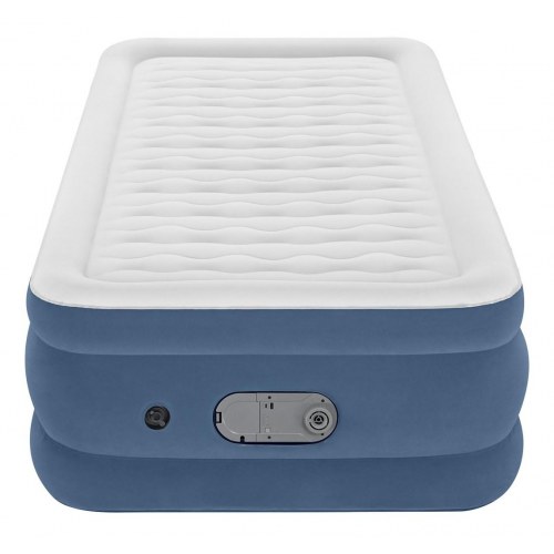 Bestway AlwayzAire luftmadras - Twin enkeltmadras med indbygget dobbeltpumpe, 191 × 97 × 46 cm