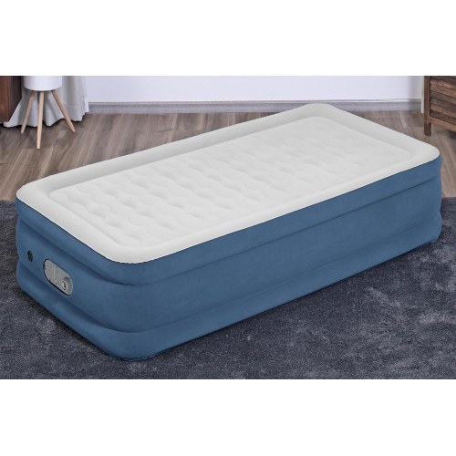 Bestway AlwayzAire luftmadras - Twin enkeltmadras med indbygget dobbeltpumpe, 191 × 97 × 46 cm