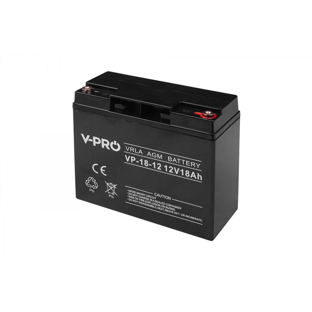 Volt Polska VPRO AGM batteri 12 V 18 Ah - sort