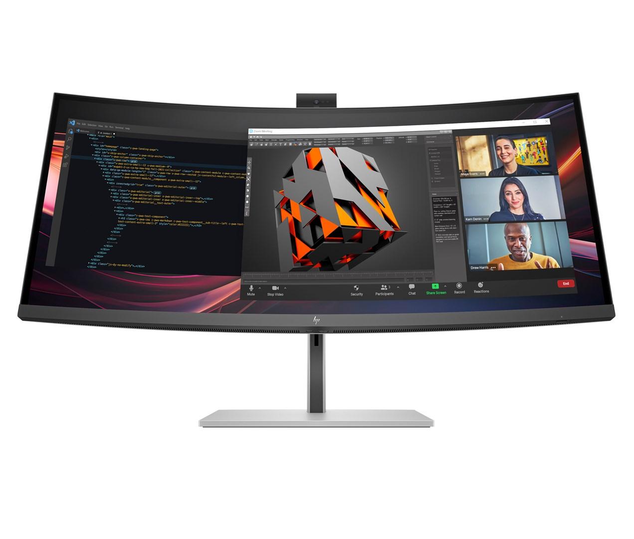 HP Series 7 Pro 34" WQHD-konferenceskærm - 734pm billede