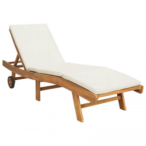 Solstol Brun og cremefarvet Polyester