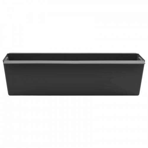 Blomsterkasser til Euro-paletter 12 stk Sort 36 x 13,5 x 9,5 cm