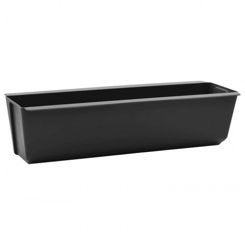 Blomsterkasser til Euro-paletter 12 stk Sort 36 x 13,5 x 9,5 cm