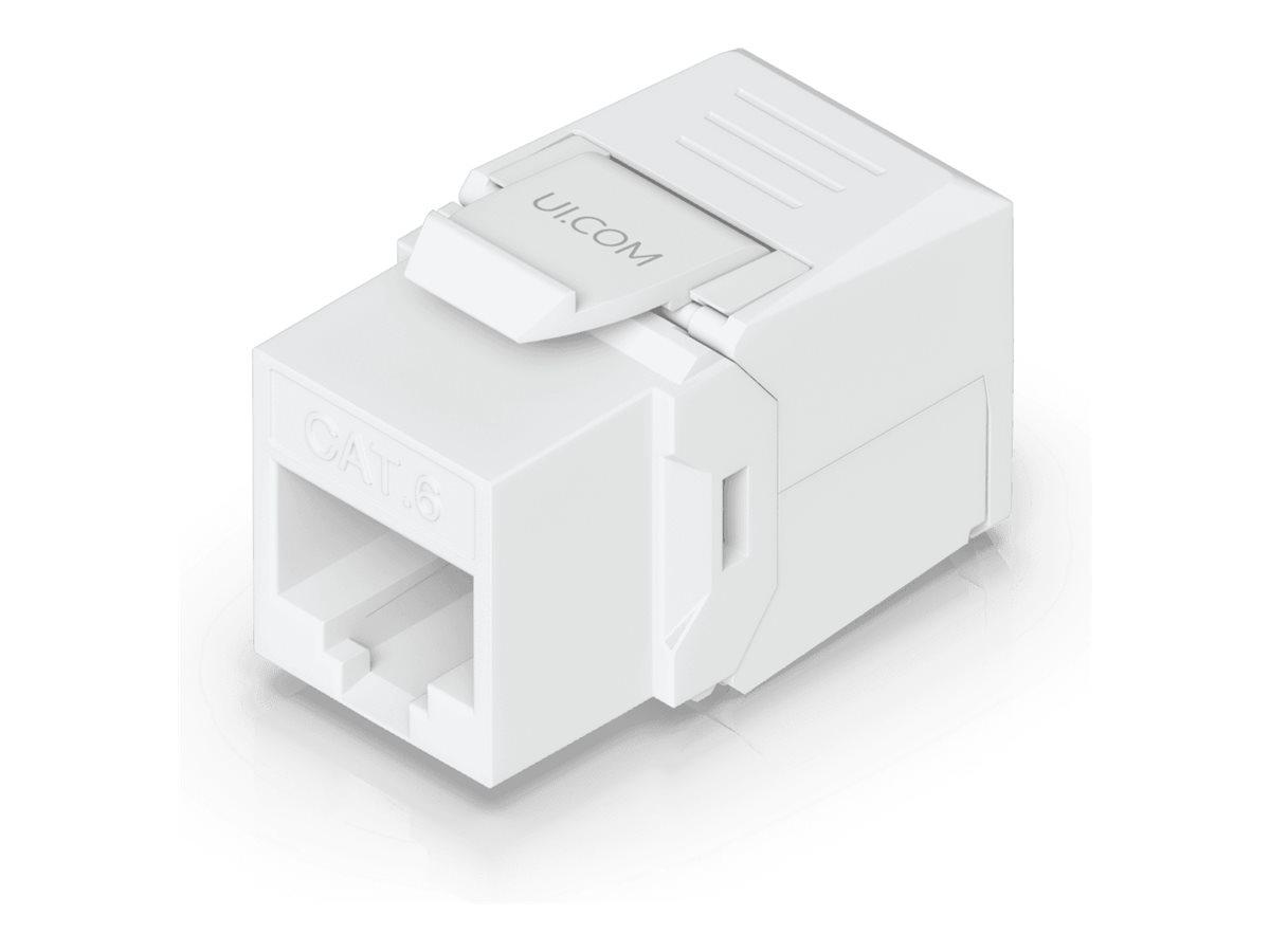 Ubiquiti UACC-KEYSTONE-JACK-C6 - keystone-modul CAT 6, hvid (12-pak) billede