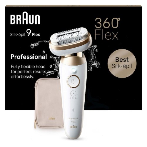Braun Silk‑épil 9 Flex SES9‑011 epilator - hvid/guld