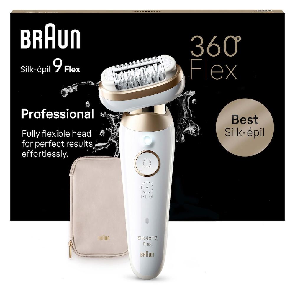 Braun Silk‑épil 9 Flex SES9‑011 epilator - hvid/guld