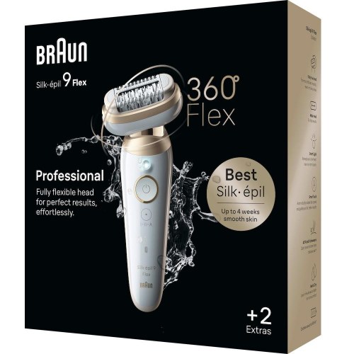 Braun Silk‑épil 9 Flex SES9‑011 epilator - hvid/guld