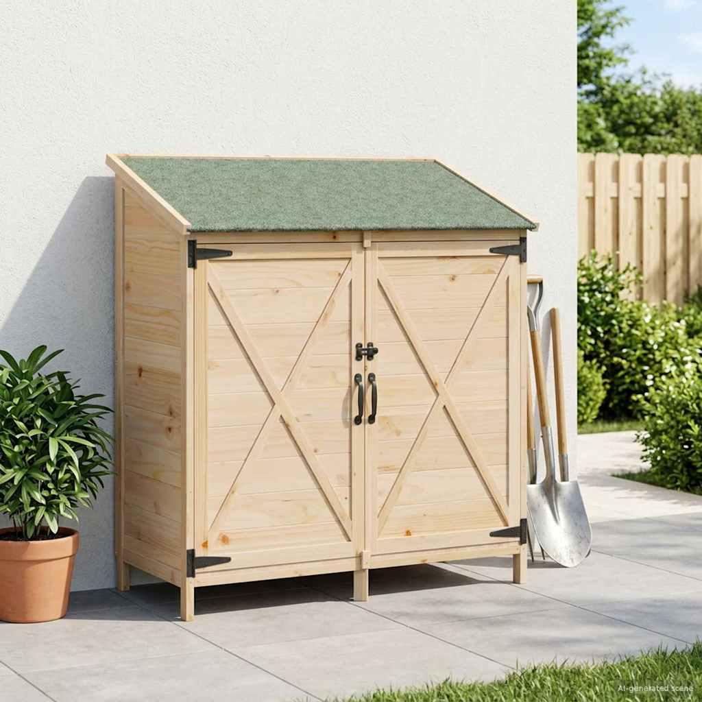Have Skur Naturfarvet 106 x 56 x 113,5 cm Konstrueret træ