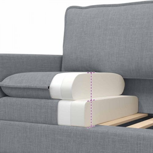 Sofa Lysegrå Stof