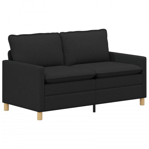 Sofa i stof - sort 2-pers. 156 × 81 × 87,5 cm