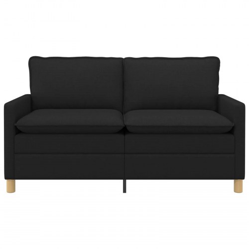 Sofa i stof - sort 2-pers. 156 × 81 × 87,5 cm