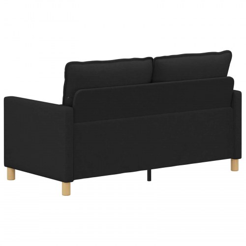 Sofa i stof - sort 2-pers. 156 × 81 × 87,5 cm