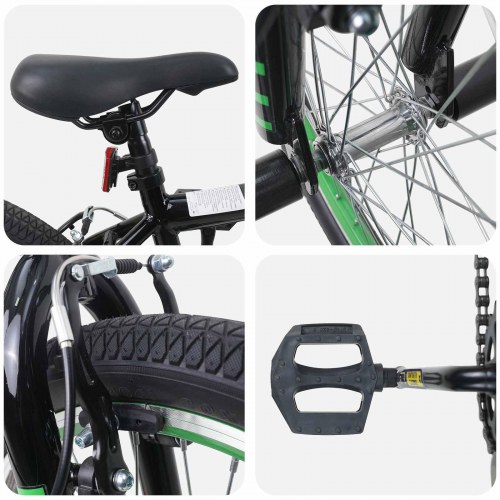 BMX Cykel 20 tommer for over 9 år gammel Sort
