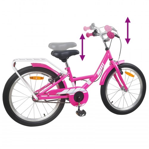 Børnecykel 20 tommer til børn i alderen 6-11 år Lyserød