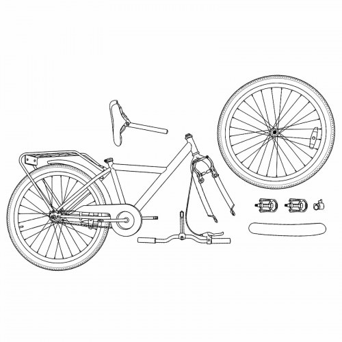 Børnecykel 20 tommer til børn i alderen 6-11 år Lyserød