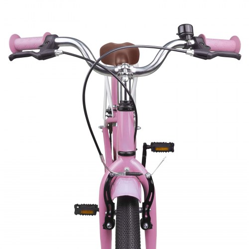 Børnecykel 20 tommer til børn i alderen 6-11 år Lys pink