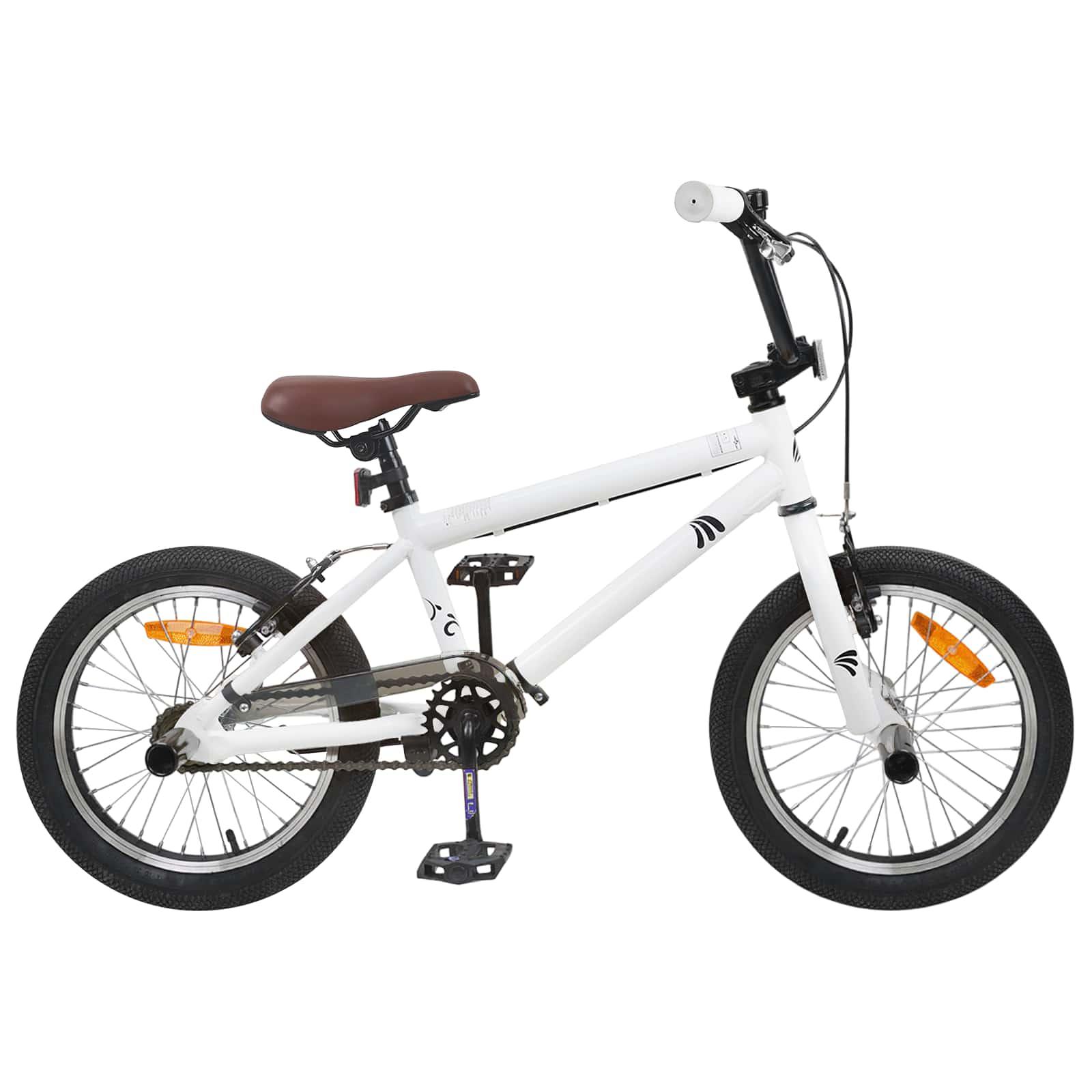 BMX Cykel 18 tommer til 7-10 år gamle Hvid