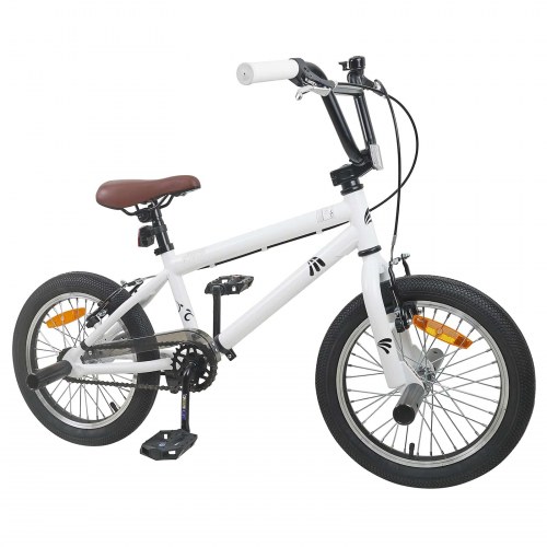 BMX Cykel 18 tommer til 7-10 år gamle Hvid