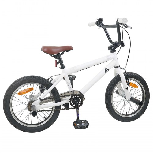 BMX Cykel 18 tommer til 7-10 år gamle Hvid