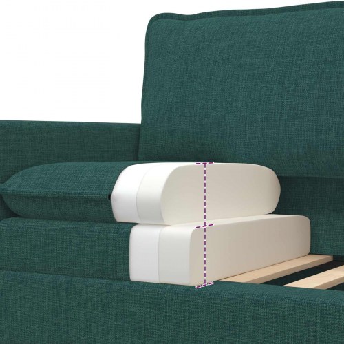 Sofa Mørkegrøn Stof