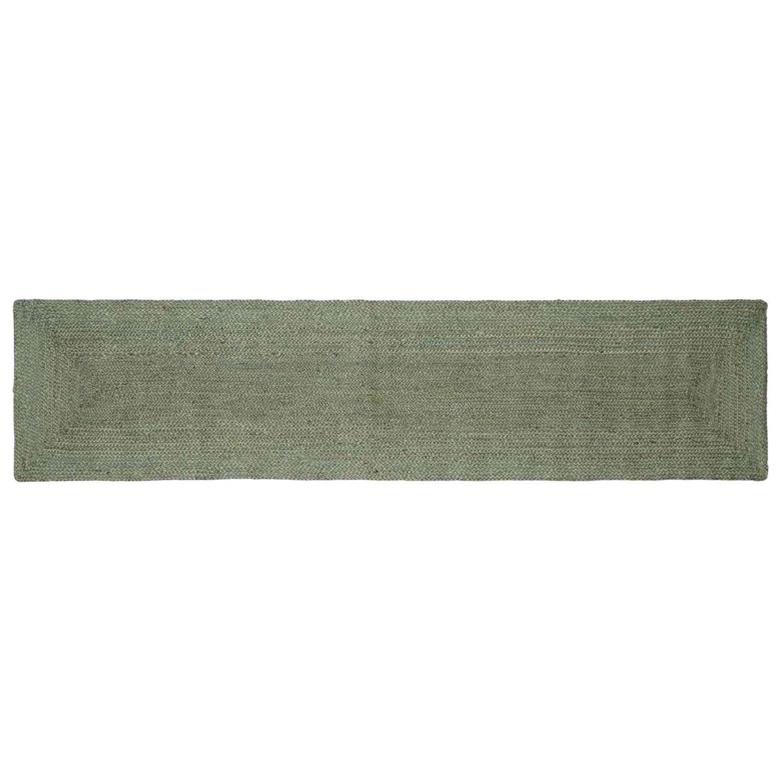 Områdetæpper Rektangulær Olivengrøn 60 x 300 cm Jute