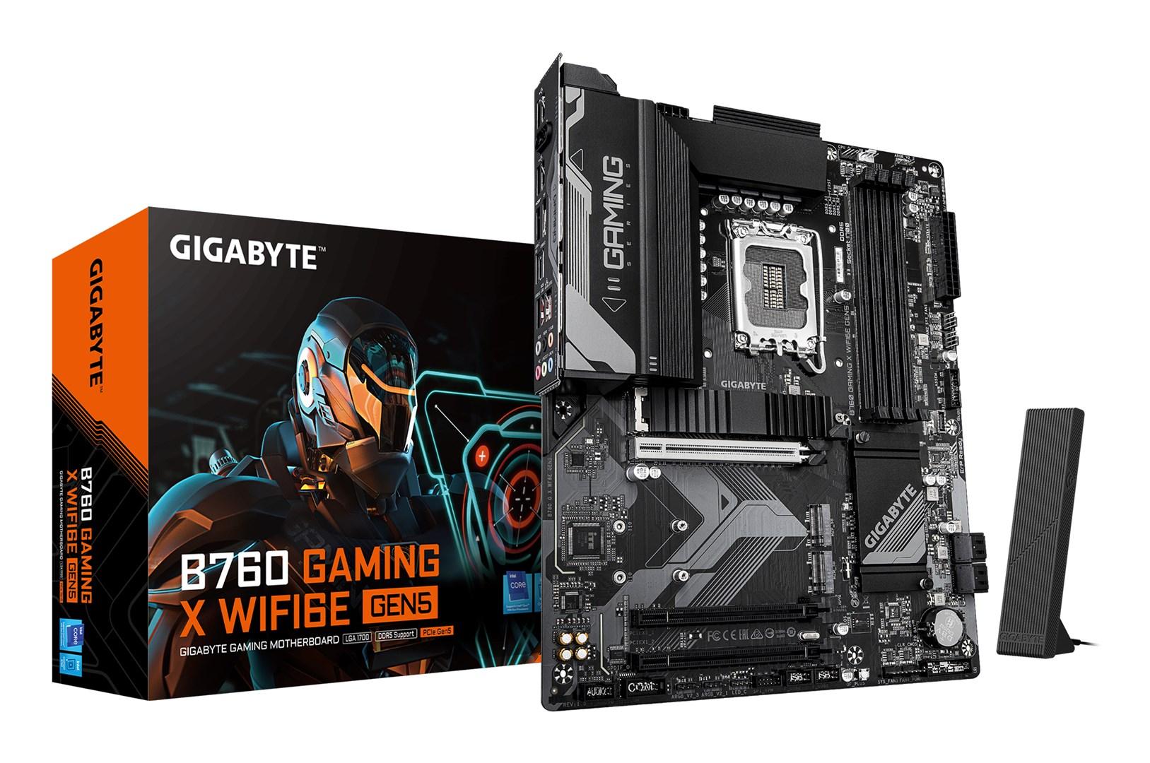 Gigabyte B760 Gaming X WiFi 6E Gen5 bundkort - LGA 1700, DDR5, PCIe 5.0 x16 billede