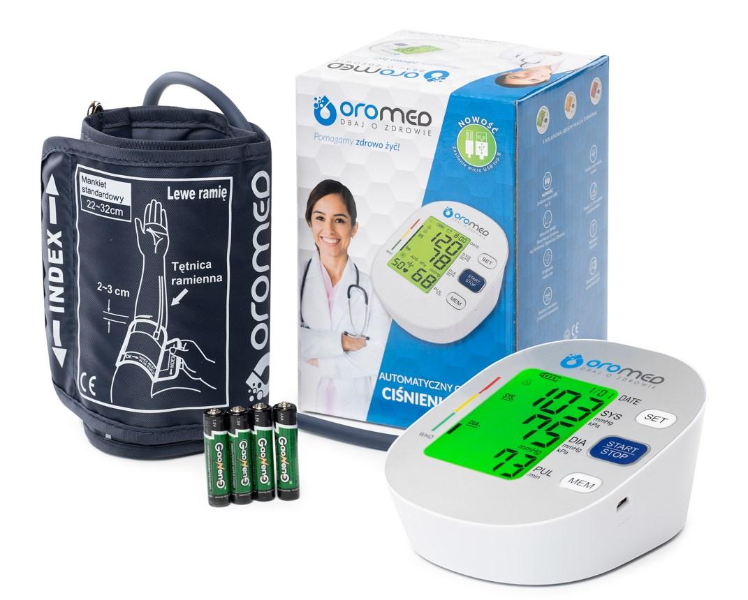 Oromed ORO-BP2 USB - automatisk blodtryksmåler til overarm