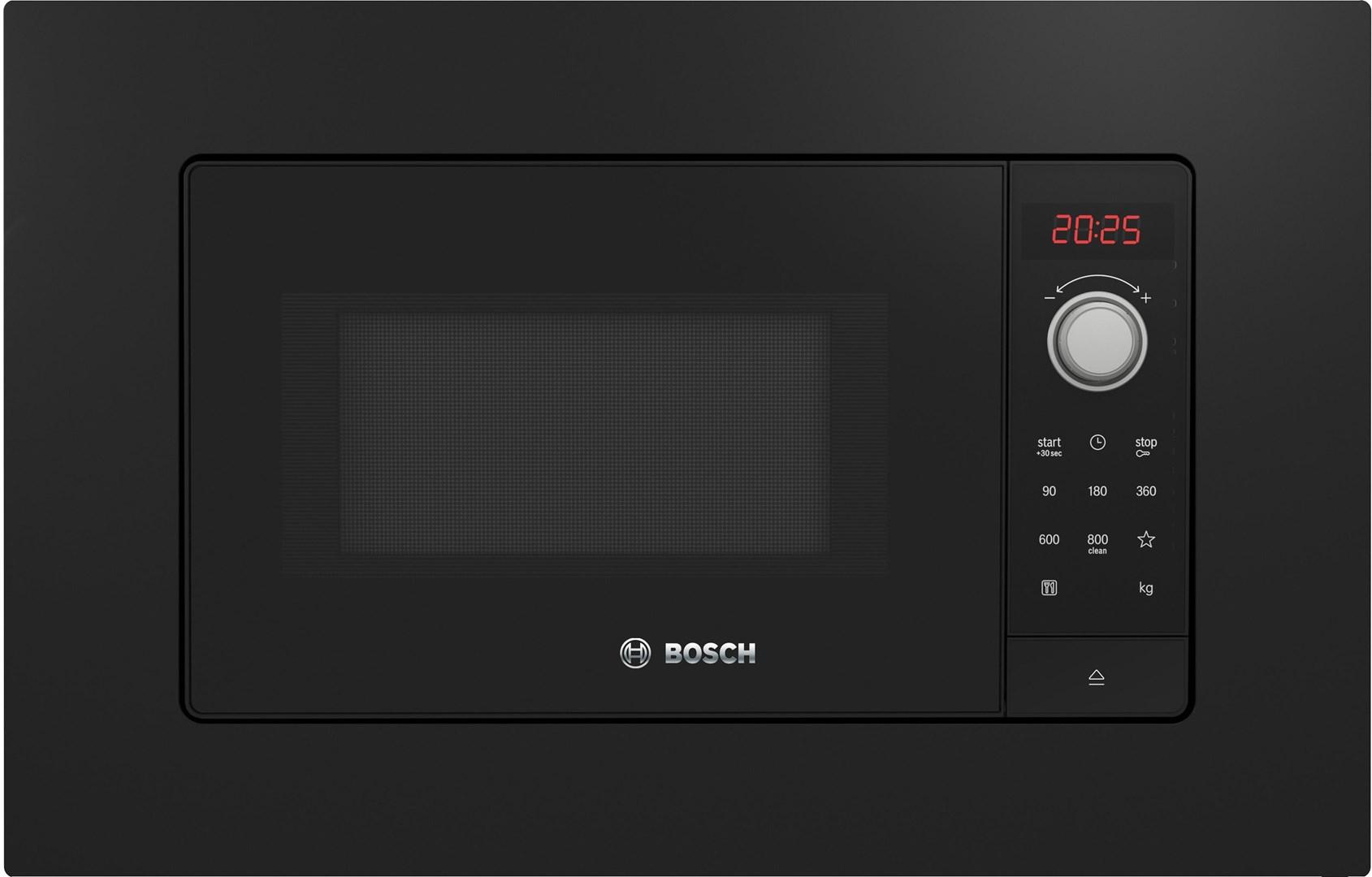 Bosch Serie 2 BFL623MB3 indbygget mikrobølgeovn - 20 l, 800 W, sort billede