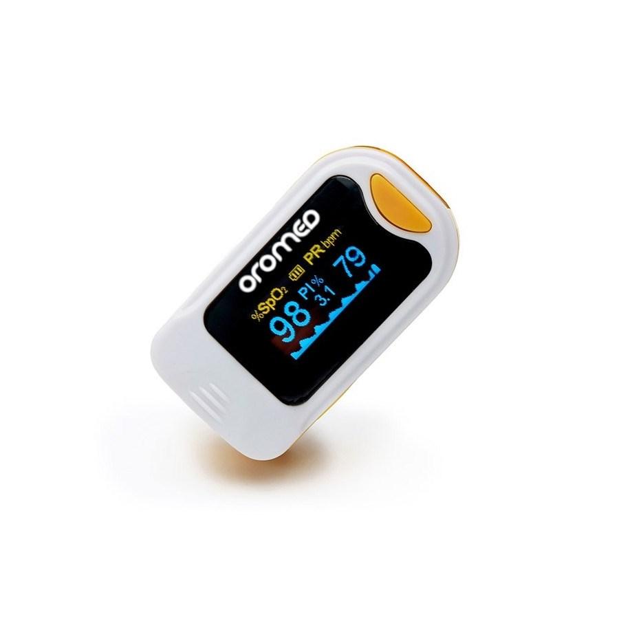 Oromed ORO-PULSE Yellow pulsoximeter - finger, hvid/gul