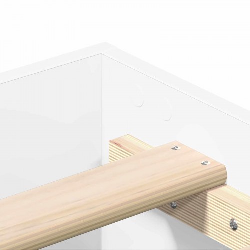 Sengestel hvid 80 x 200 cm i konstrueret træ
