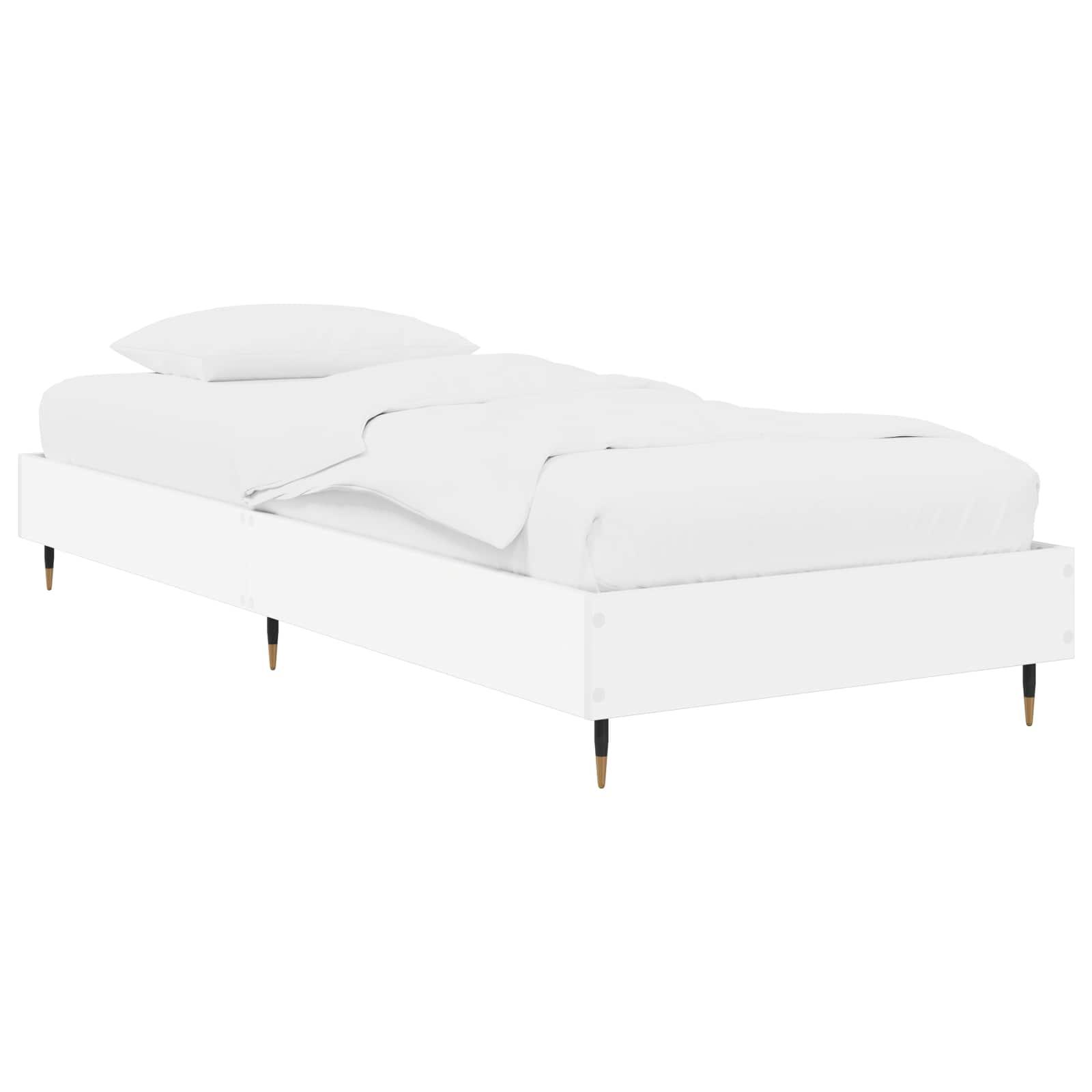 Sengestel Hvid 80 x 200 cm Konstrueret træ