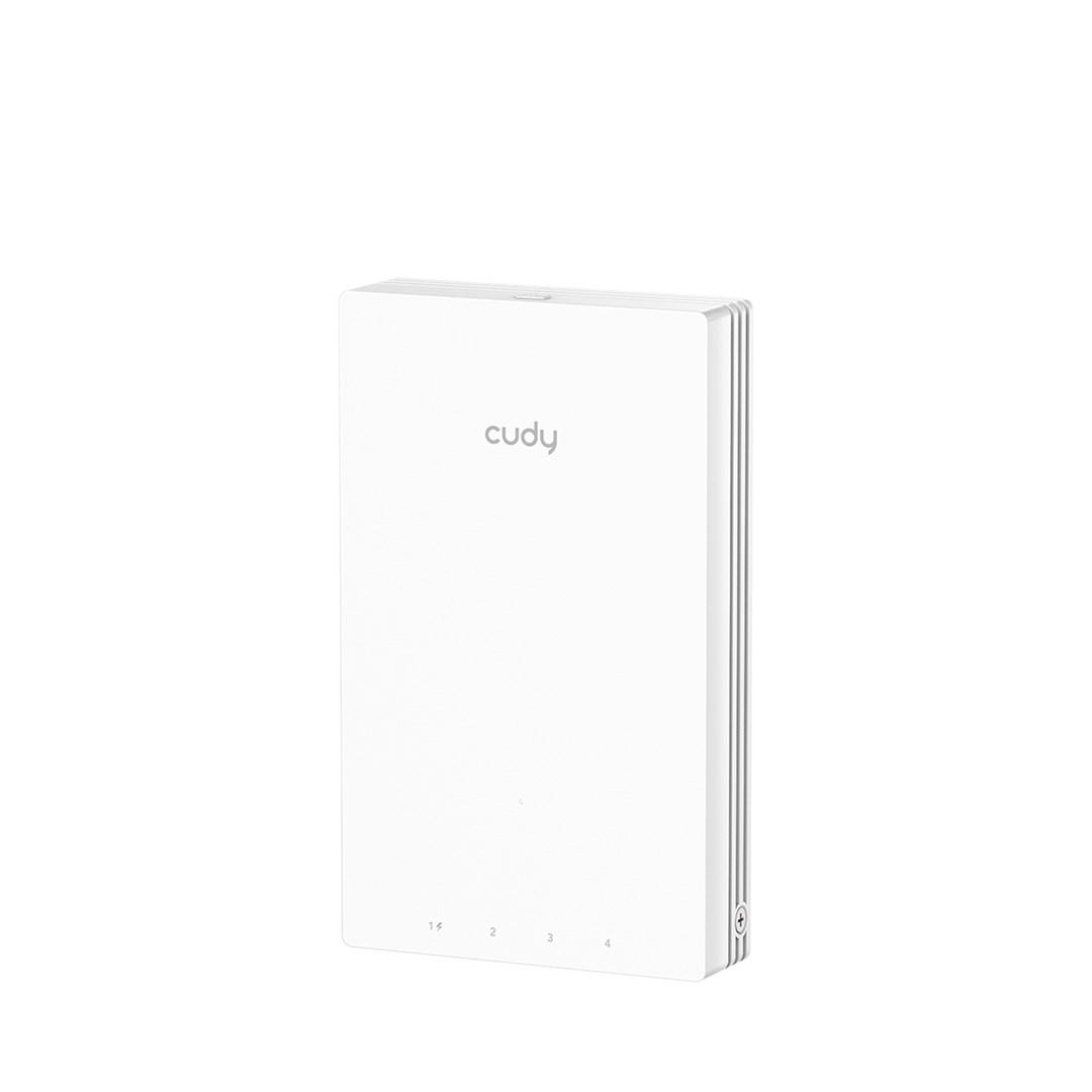 CUDY AP3000 AX3000 Gigabit Wall-Plate Wi‑Fi 6 access point - Hvid billede