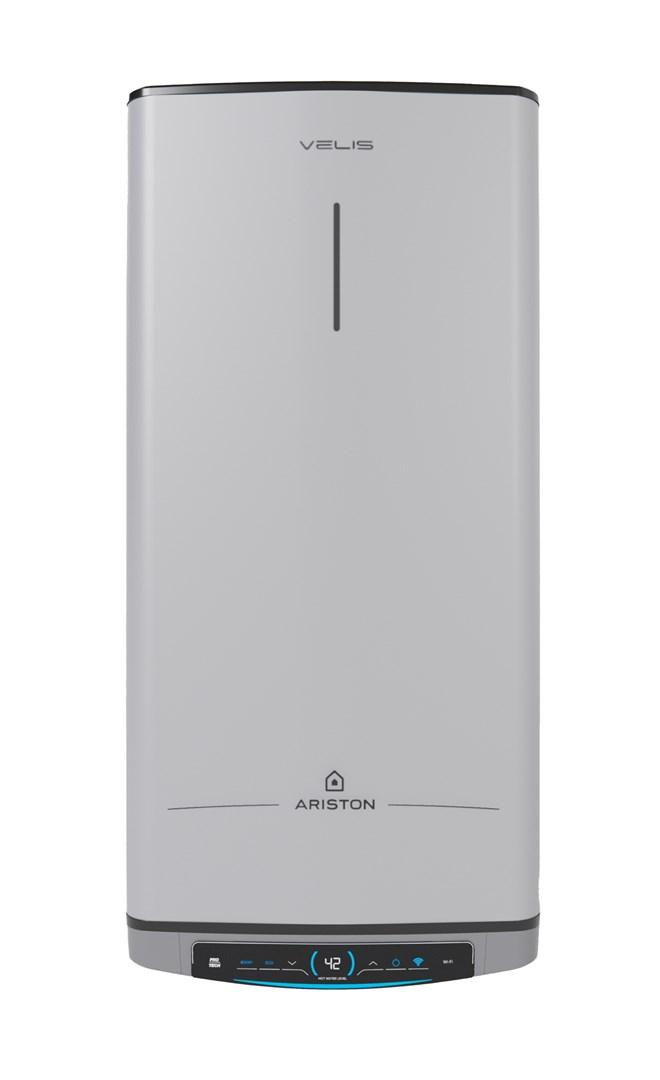 Ariston Velis Tech WiFi 80 - el-vandvarmer 80 l, horisontal/vertikal, sølv
