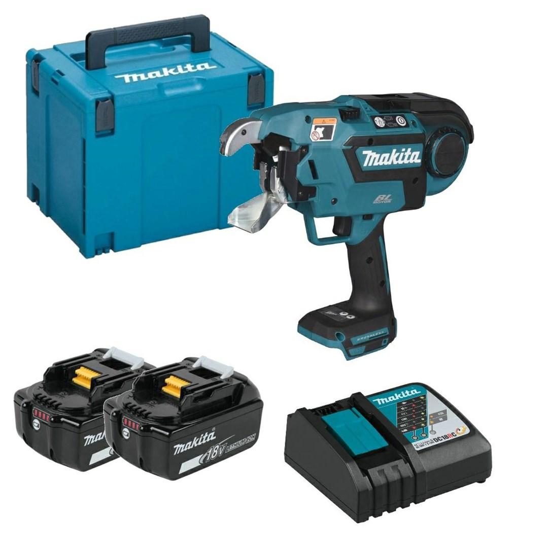 Makita DTR181RTJ armeringsbindingsmaskine - 18 V sæt med 2×5,0 Ah