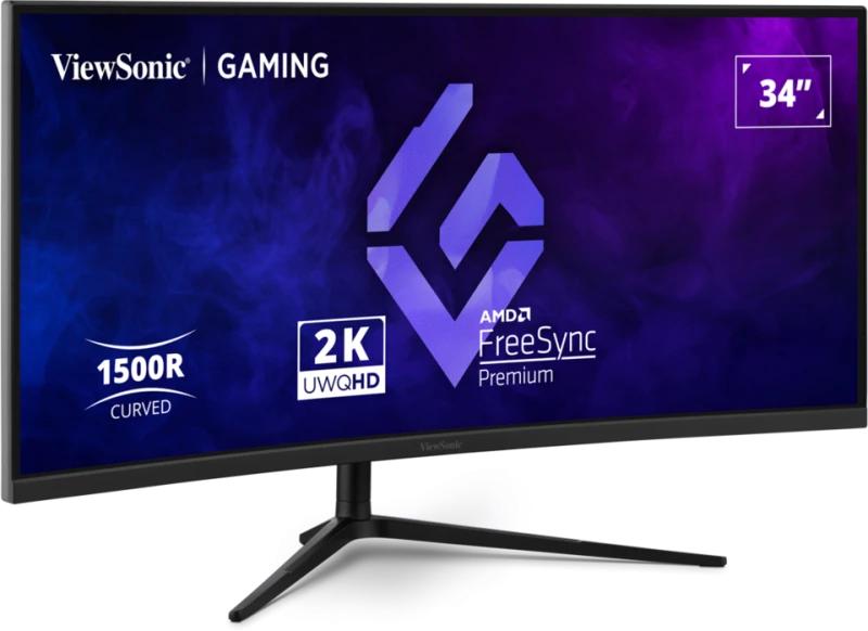 ViewSonic VX3418C-2K 34" buet gaming-skærm - 2K UWQHD, 180 Hz, FreeSync Premium