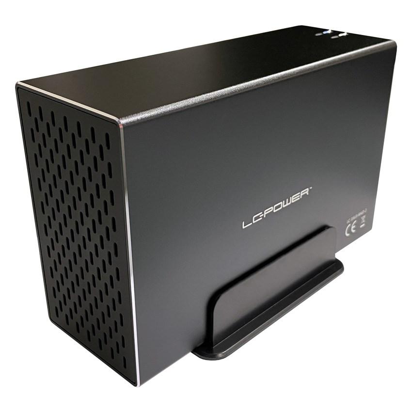 LC-POWER LC-35U3-RAID-2 3,5" HDD-kabinet - USB 3.2 Gen 1, sort