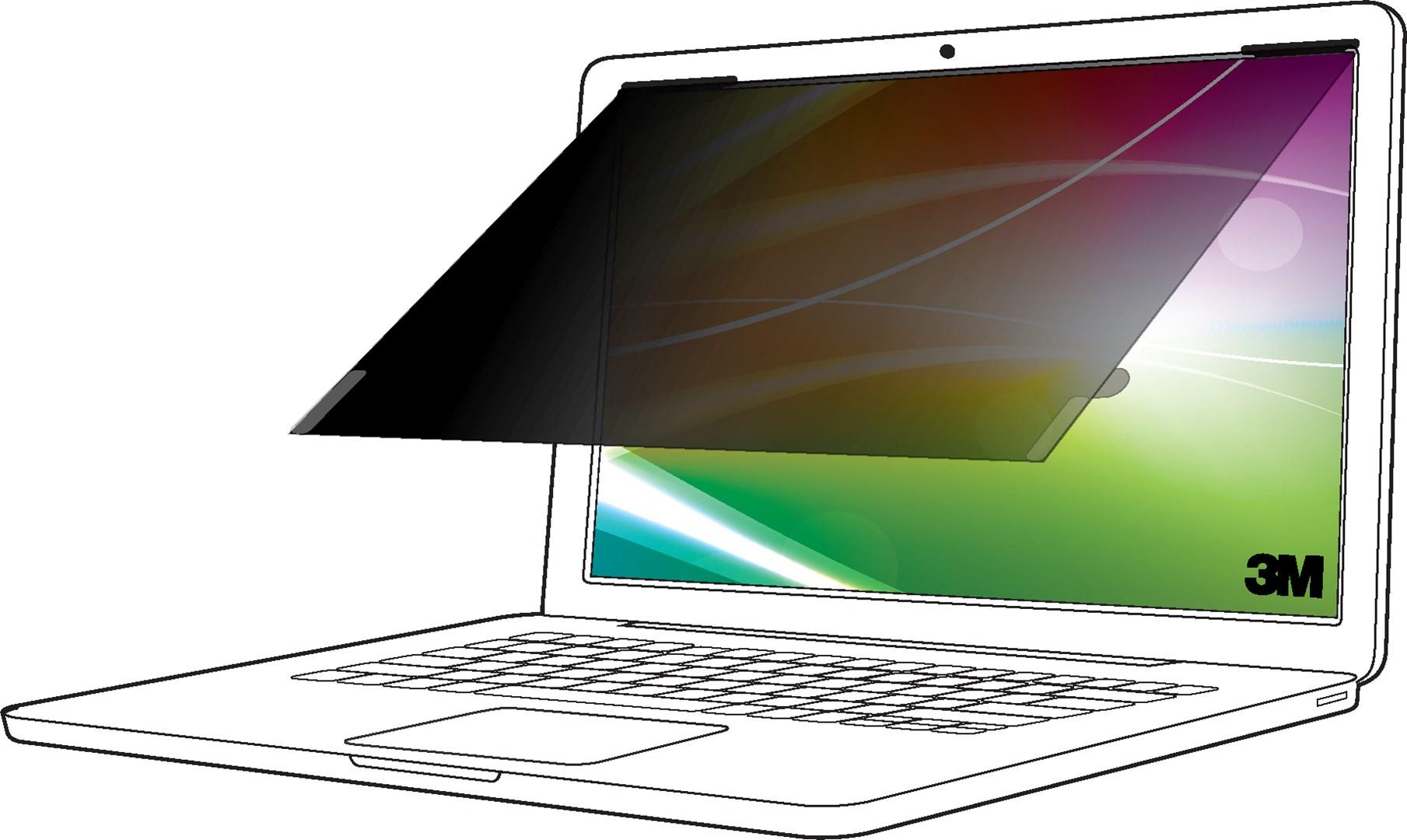 3M Bright Screen privatlivsfilter til 13,3" laptop 16:10 (BP133W1B)