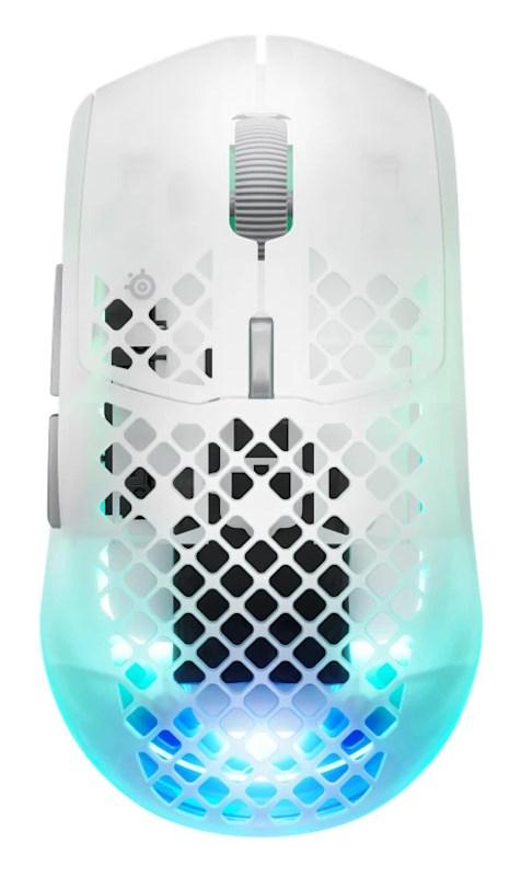 SteelSeries Aerox 3 Wireless Gen 2 - trådløs gaming-mus (højrehånd) 26.000 DPI - Ghost