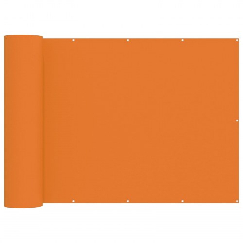 Balkon Afskærmning 200 x 1000 cm Stof med PU-belægning Orange
