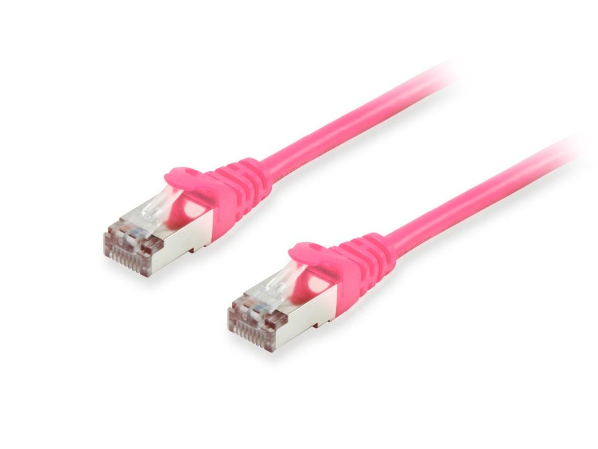 EQUIP Cat.6A S/FTP patchkabel - pink, 30 m