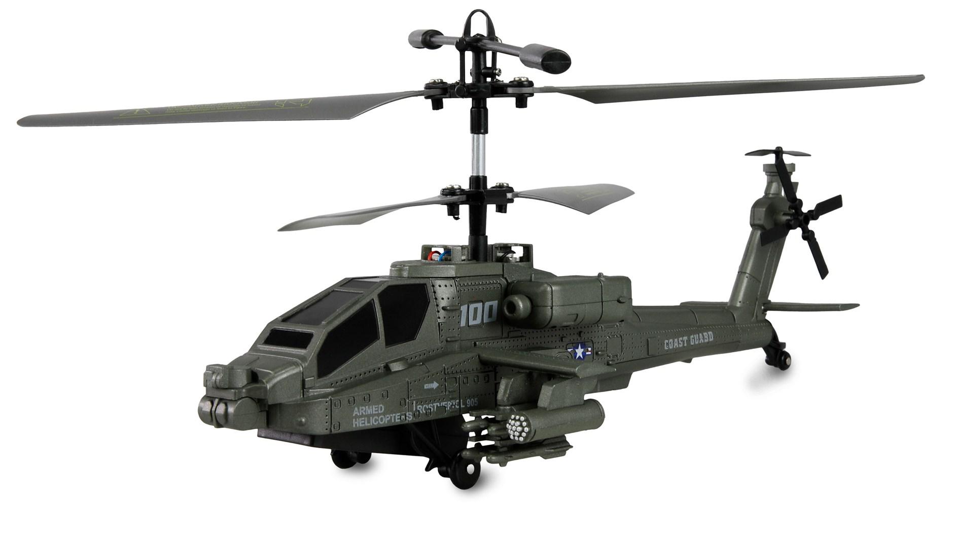 Apache AH-64 fjernstyret helikopter - elektrisk, RTF (begynder)