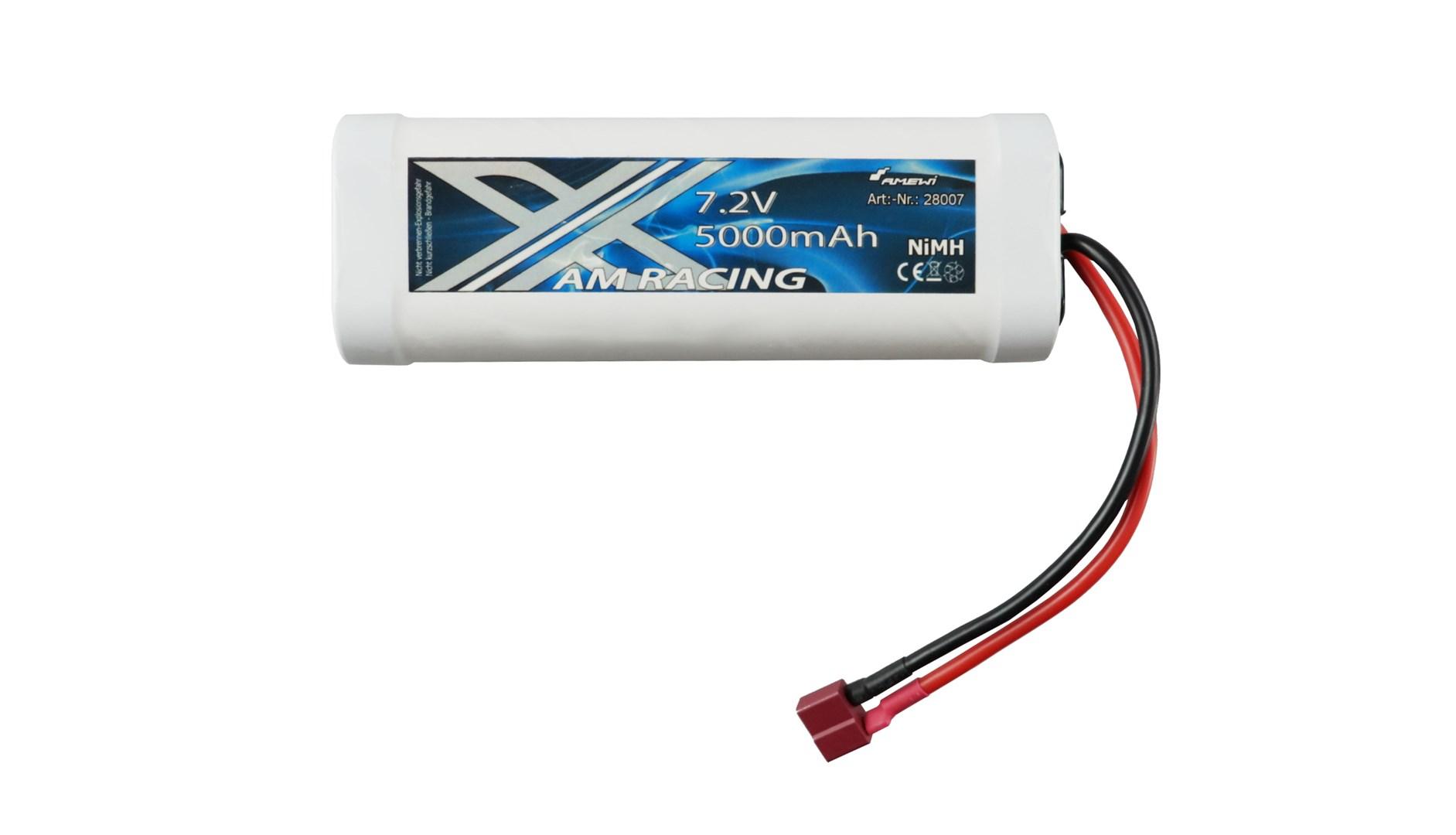 NiMH batteri til RC - 7,2 V 5000 mAh, 6-cellers pakke