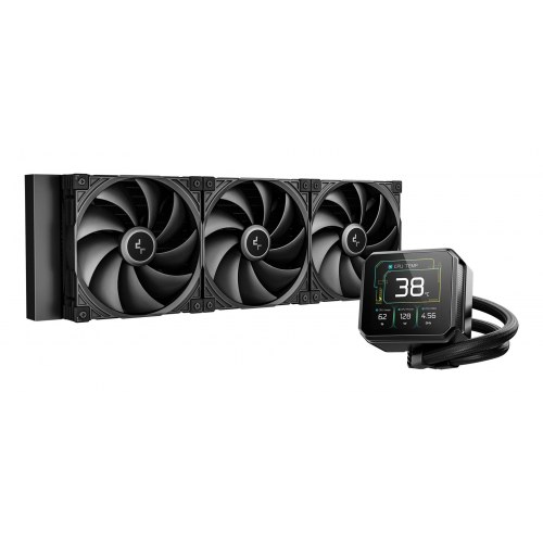 DeepCool Spartacus 420 - væskekøler til CPU, 3×140 mm, sort