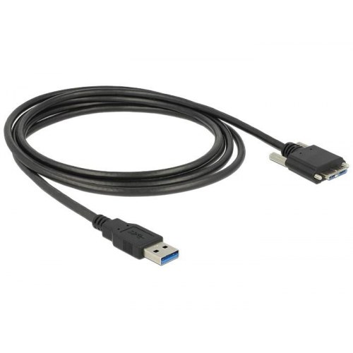 DELOCK 83599 USB 3.2 Gen 1 kabel 3 m - USB-A til Micro‑USB B, sort