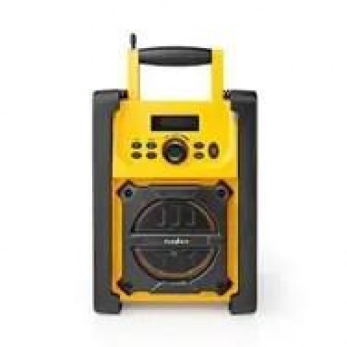 Nedis RDFM3100YW FM arbejdssradio med Bluetooth - gul/sort